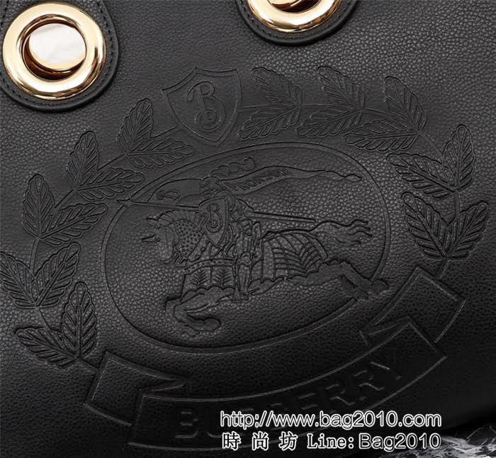 BURBERRY巴寶莉 皮革托特包 品牌壓花徽章 奪目孔眼元素 手拿或肩背 6688  Bhq1244